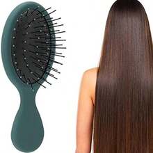 Cepillo para el cabello con cojn de aire, reduce el encrespamiento, mini cepillo para desenredar el cabello, herramienta para peinar el cabello, peine para peinar, restaurar el brillo(Verde oscuro) - como se muestra en la figura - Ver 5