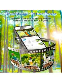 Intelligent Solar Bird Feeder With 5 Million Pixel Automatic Shooting And 10,000 Types Of Bird Recognition. A Must-Have Tool For Bird Watching. - 1.5L - View 9