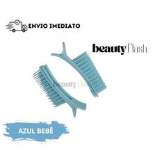 it 2 Clips Para Dividir Cabelo Ideal Para Escova E Alisamento Separa Mechas Grandes Com Firmeza - Azul bebê - Visão 2