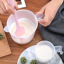 1pc/3pcs Nesting Measuring Cups Set - 1 Cup (250ml), 2 Cups (500ml), 4 Cups (1000ml) For Kitchen & Baking