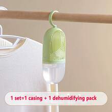 2pcs/Set Mini Manual Dehumidifier, [Each Set Includes 1 Wall-Mounted Dehumidifier + 1 Replacement Dehumidifying Bag] With Super Moisture Absorption Performance, Wall-Mounted Design, Standard Operation Mode, No Power Required, Easy Dehumidifier, Includes Dehumidifying Bag, Durable Material, Large Capacity Replaceable Wardrobe & Shoe Cabinet Dehumidifier Box, Quick Water Absorption, Keeps Clothes Dry, Essential Home Accessory. - Multicolor - View 14