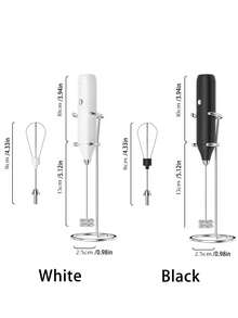1个电动可充电迷你奶泡器，电动搅拌器，小型厨房及餐饮工具，手持式咖啡奶泡器，奶泡器，电动搅拌棒，家用微型电动奶泡器，手持式奶泡器 - 彩色 - 查看 2