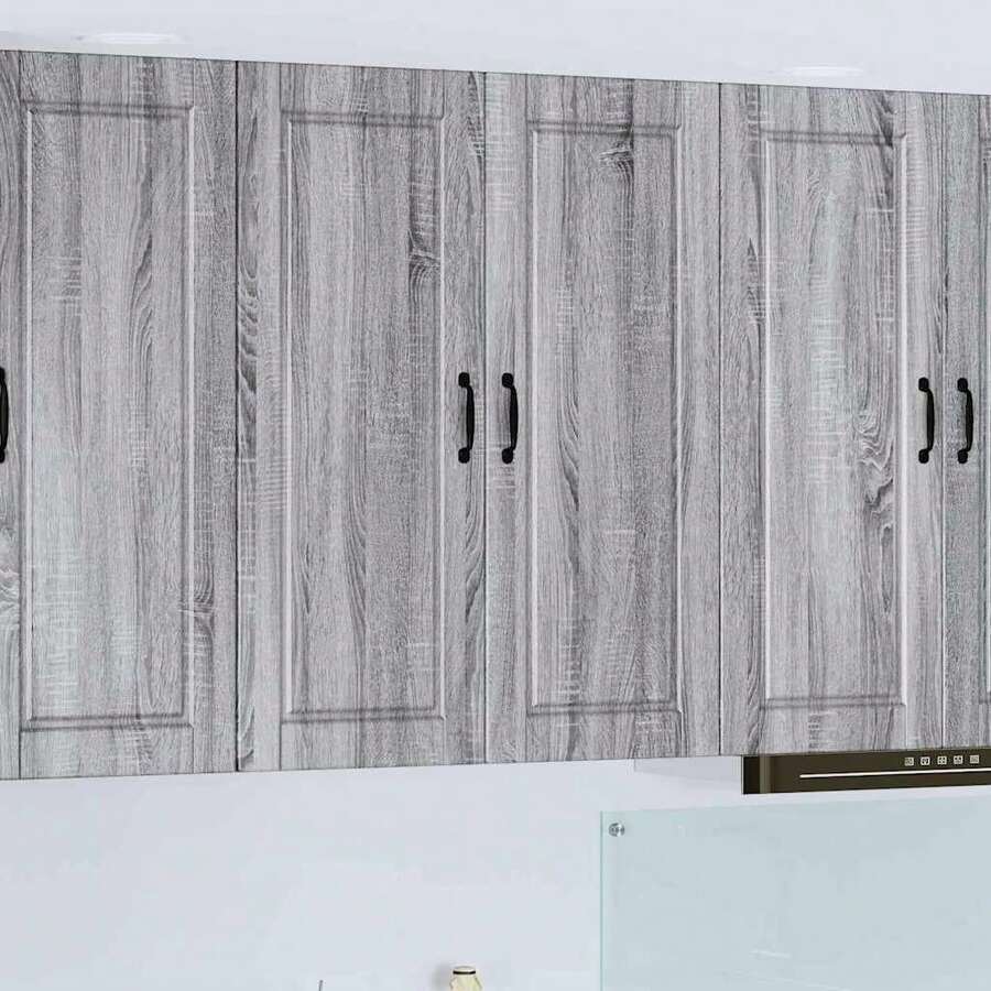 vidaXL Armoire de cuisine avec étagère Gris Sonoma 80 x 31 x 100 cm - Gris - Voir 1