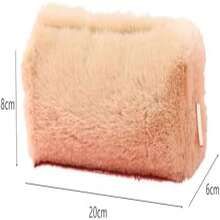 Solid color felt case, stationery cover, beautiful makeup bag, storage bag for wallet, suitable for adolescents, girls, boys, students - como en la foto - Ver 3
