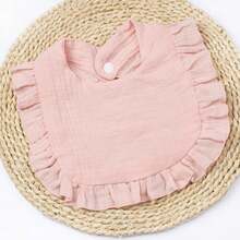 Customized Text Logo Simple Floral Baby Bibs, Perfect Gift For Newborns, Essential For New Parents - Multicolor - View 5