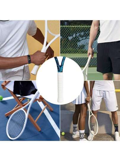 1pc/6pcs This Extended-Length Overgrip Offers A Full 120cm Of Material, Enough To Wrap Your Entire Racket Handle With Extra Coverage For A Secure, Uniform Grip. Unlike Standard-Length Grips That Leave Gaps Or Require Overlapping, It Ensures Consistent Cushioning And Friction From The Top To The Bottom Of The Handle
