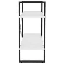Biblioteca vidaXL de 2 niveles, color blanco, 80x30x70 cm, madera de ingeniería. - Blanco - Ver 5