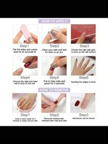 10pcs-Y2K Press On Nail, Long Tip, 100%Handmade, Reusable, Pink Nail, Nude Color, Paired With French, 3D, Cross, Little Snake, Suitable For Daily Wear, Party, And Also The Best Valentine's Day Gift For Girls And Women - Pink - View 5