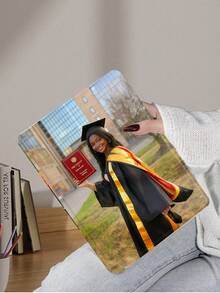 1pc Customized Family Photo, Kids, Pets, Couples Protective Transparent Case Cover For IPad Pro 13, Air 13