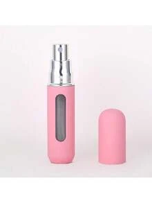 Bottom Refillable Perfume Bottle Refillable Spray Makeup Bottle Portable Perfume Elastic Lacquer Bottle - 5ml; Hồng nhạt; Nhôm - Xem 6