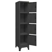 vidaXL Armoire à casiers Anthracite 38x45x180 cm Acier - Gris - Voir 5