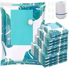 CYPNBolsas de Almacenamiento de Vacío 12 Pcs Bolsas al Vacio Ropa para Viaje Reutilizables Bolsas de Compresión con Bomba Vacio Eléctrica Ahorro Espacio para Guardar Cobijas EdredonesFashion - 225246118 - Ver 2