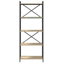 vidaXL Étagère Chêne Sonoma 60 x 30 x 155 cm Bois d'ingénierie - Tabac - Voir 6