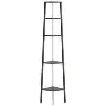 vidaXL Cornice d'angolo 5 ebenex Nera 45,5x31,5x180 cm - nero - Visualizzare 3