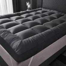 Grey 4 Inch Thick Super Soft Mattress Topper - Double - View 7