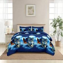 3D Printed Duvet Cover Complete Set - Soft Brushed Microfiber With Fitted Sheet Pillowcases - Bonnie - View 9