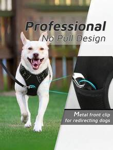 Anti-Pull Dog Harness With Dual Leash Clips, Adjustable Soft Thick Reflective Oxford Cloth Vest (Prevents Choking), Easy-Grip Handle - Suitable For All Dog Sizes. Please Confirm Size Before Ordering! (Harness Only, Leash Sold Separately!) - Multicolor - View 4