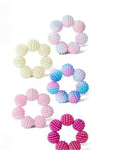 5pcs Sensory Fidget Rings - Designed To Relieve Anxiety And Stress. Adjustable Rings, Multi-Color Gradient. Suitable For Adults, Finger Massager - Different Textured Spiky Beads Stress Relief Rings, Suitable For Home, Outdoor, School, Office, Travel And Other Scenarios - Great Gift For Various Occasions - Multicolor - View 12