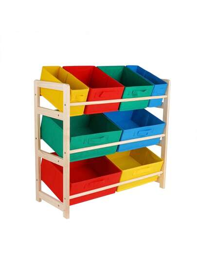 Prateleira Montessoriana  Guarda Brinquedo Marrom