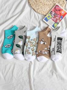 5双女士个性化船袜/隐形袜 - 彩色 - 查看 11