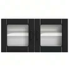 vidaXL Armadio da cucina Nero 80 x 31 x 40 cm Legno d'ingénierie - nero - Visualizzare 6