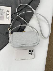 时尚奢华女士方盒包，新款时尚简约单肩斜挎包，优雅派对小方包 - 彩色 - 查看 3