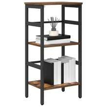 vidaXL Regalbrett aus geräucherter Eiche, 40 x 29,5 x 81 cm, Holzwerkstoff - Braun - Übersicht 3