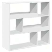 vidaXL Bibliothèque/Séparateur de pièce blanc 100x33x94,5 cm - Blanc - Voir 6