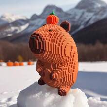 12153-Piece Giant Cavy Building Blocks - Challenging Animal Series Construction Set, Creative Model Kit, ABS Puzzle Brick Craftsmanship, Perfect Gift For Halloween/Thanksgiving/Mother's Day/Christmas - Color - View 6