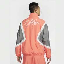 Áo khoác nam Nike AS M NK DF WVN ICON JKT STRTFV phối màu, dáng rộng, phong cách retro thể thao, cổ đứng, tay dài, màu cam san hô. - Màu Cam san hô - Xem 2