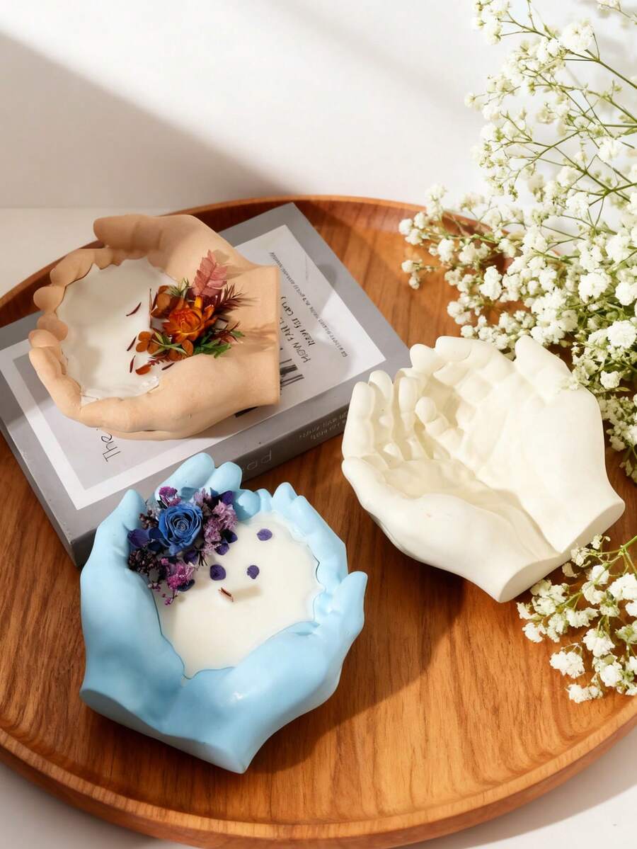 DIY水晶树脂手模手碟模具，烟灰缸镜面胶水模具，水晶环氧树脂硅胶树脂模具，用于DIY浇铸工艺，派对用品