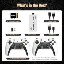 2026 New Video Console 20,000+ Games,Classic Game,4K ,Wireless Joystick & Game Emulator, Arcade Retro Arcade - 白色 - 查看 7