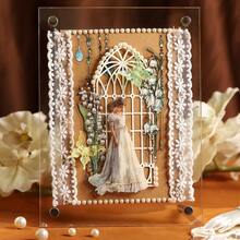 20 Sheets/Bag Stickers, Floral Beadwork Series, Vintage Beautiful Flower Theme PET Long Strip Stickers, Can Be Used As Bookmarks, Scrapbook Supplies, Notebook Accessories, Decorative Items For Photo Framesc - Multicolor - View 8