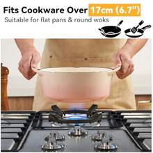 WANGYUANJI 11" Traditional Round Bottom Iron WokCast Iron Wok Ring For Gas Stove 8.3" Non-Slip Wok Support Rack - As Pic - View 7