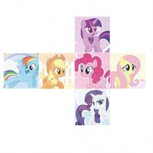 1pc , Pinkie Pie, Fluttershy, Twilight Sparkle, Spike 3-Layer Puzzle Creative Toy Stress Relief Gift, Random Design, Suitable For New Year, Valentine's Day, Easter Gift - Multicolor - View 2