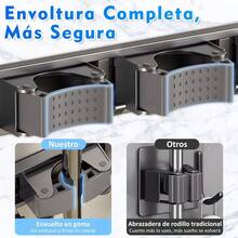 CYPNOrganizador de Escobas Porta Escobas y Trapeadores Pared Organizador de Pared con 6 Ganchos y 5 Estantes Colgador de Escobas y Trapeadores para Garaje Cocina Baño JardínFashion - 221268601 - Ver 7