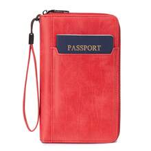 Best Seller Slim Passport Wallet Multi-Slot ID Card Boarding Pass Holder,RFID Blocking Passport Holder Multi-Card Slots Slim Travel Document Organizer For Women/Men - Multicolor - View 18