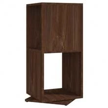vidaXL Armario giratorio marrón marrón 34,5x34,5x75,5 cm madera ingeniería - Marrón - Ver 2