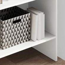 vidaXL Biblioteca branca 60x35x180 cm Bois d'ingénierie - Branco - Ver 3