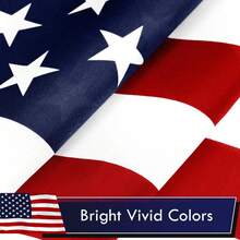 American Flag 3x5 Ft Outdoor Heavy Duty Embroidered Stars Sewn Stripes USA Banner For House Porch Garden Decoration - 1 - 查看 4