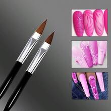10 Pcs Nail Art Brush Set - Nail Art Design Tools, 3D Builder Nail Gel Brush- Acrylic Nail Drawing Pen- Nail Art Brush For Salon At Home Manicure - Multicolor - View 7