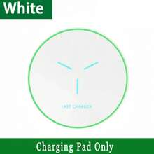 Bộ sạc không dây 15W, tương thích với iPhone 17/16/15/14/13/12 Pro/XS Max/Mini/X/XR, đế sạc không dây nhanh cảm ứng, tương thích với Samsung. - trắng - Xem 10