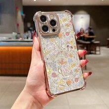 Disney Floral Mickey Mouse Patterned Phone Case With Fairy Tale Elements And Whimsical Designs. Compatible With IPhone 17, 16, 15, 14, 13, 12, And 11 Pro Models. Made Of TPU With Shockproof Protection. Ideal Gift For Family, Friends, Birthdays, Spring Festival, Holidays, Boyfriends, Girlfriends, And Valentine's Day. - 粉色 - 查看 4