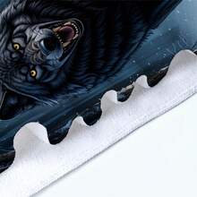 1条雪地狼图案沙滩巾，超柔软超细纤维特大号沙滩毯，超强吸水浴巾，适合旅行、游泳池、潜水、冲浪、瑜伽、露营，多种尺寸可选，沙滩用品，适用于海滩、泳池、旅行、露营、瑜伽、浴室装饰 - 彩色 - 查看 9