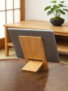 Adjustable Wooden A-Z Letter Floral Pattern Detachable DIY Foldable Slouchy Desk Phone Holder, Extendable Space-Saving, Suitable For Travel And Home Use Essential Phone Stand Valentine's Day Gift - Multicolor - View 5