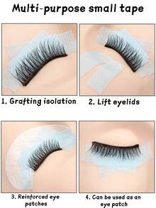 12/6/3/1 Rollen Mehrfarbige Wimpernklebe-Bänder, Klebetuchtapes für Wimpernverlängerung, atmungsaktive Mikroloch-Tuchtapes für Wimpernverlängerung, Wimpernlifting-Bänder, atmungsaktive, hypoallergene Wimpern-Isolations-Patches, Augen-Make-up-Zubehör, Augen-Make-up-Retusche-Aufkleber, Augen-Make-up-Schutz-Bänder, Geschenke, Reise, Billigwaren, Reisenotwendigkeiten - Verschiedenfarbig - Übersicht 6