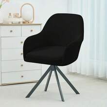 1pc High Back T-Shaped Cushion Chair Cover - Stretchy Polyester Fabric, Machine Washable, Suitable For Office, Hotel And Dining Chairs, Modern Style, Fashionable Chair Slipcover | Modern Chair Cover | Stretchy Fabric - Multicolor - View 9