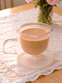 1/2/4个装 80毫升小咖啡杯，玻璃杯，金色贴花咖啡杯，意式浓缩咖啡杯。适用于牛奶、茶、卡布奇诺、意式浓缩咖啡。优雅的生日和节日礼物。 - 彩色 - 查看 4