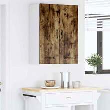 vidaXL Armadio da Cucina con Porte 2 pz Chêne Fumé 30 x 31 x 80 cm - Castano - Visualizzare 4
