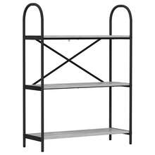 vidaXL Étagère Gris Sonoma 80 x 30 x 109 cm Bois d'ingénierie - Cinza - Ver 2